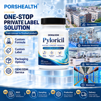 Marque Blanche 200mg Pylopass L. Reuteri DSM 17648 Probiotique en Capsules Végétariennes Soutien Gastrique H. Pylori OEM ODM