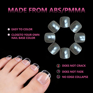 JIEYU CE PMMA/ABS Faux <span class=keywords><strong>ongles</strong></span> <span class=keywords><strong>courts</strong></span> transparents à couverture complète pour les écoles de <span class=keywords><strong>nail</strong></span> <span class=keywords><strong>art</strong></span> - Product Image 2