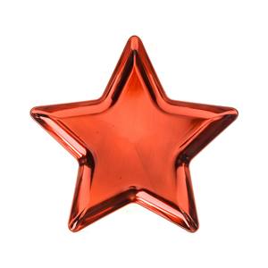 ถาดพลาสติกรูปดาว 31X31 สูง 2 ซม. สีแดงเงา - Product Image 1