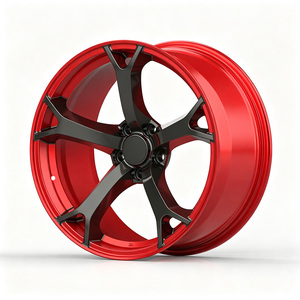 Cerchi Forgiati 16 17 Pollici 19x9.5J 5x114.3 Concavi Finitura Rosso Nero Lusso Racing per 350z/370z Infiniti Q50/Q60 G35/G37 Nismo V1 - Product Image 4
