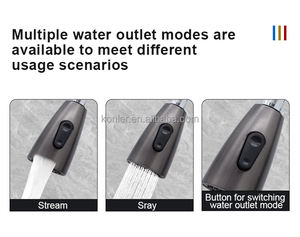 Rubinetto da Cucina Moderno in Acciaio Inox 201 a 3 Vie con Doccetta Estraibile a Molla per Lavello - Product Image 3