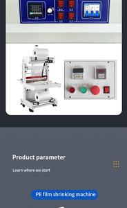 Machine de scellage et de découpe automatique de films PVC/POF/PE/PP 7040, machine intelligente de rétraction de bouteilles d'eau en BOPP - Product Image 6