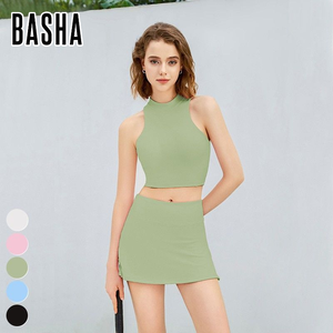 2025跑步服装无袖运动上衣二合一迷你裙两件套健身瑜伽高尔夫套装网球裙套装女性 - Product Image 5