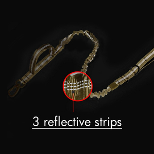 Correa elástica de alta resistencia para perro, cinturón de seguridad para coche, sin tirones, 2 asas acolchadas, para entrenamiento - Product Image 3