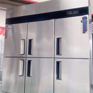 Réfrigérateur-congélateur commercial RUITAI à 6 portes en acier inoxydable 201 pour cuisine de restaurant, contrôle numérique de la température réglable - Product Image 1
