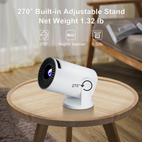 Projecteur intelligent 2026 à prix d'usine, Wi-Fi double bande 5.0, 1080P, Stéréo HIFI, Écran sans fil portable pour intérieur