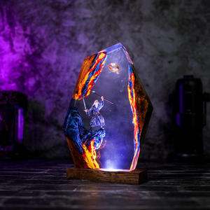 Lampe en résine <span class=keywords><strong>Seigneur</strong></span> <span class=keywords><strong>des</strong></span> <span class=keywords><strong>Anneaux</strong></span>, Lampe en résine Sorcier, Ornement de bureau en résine Gandalf le Grison, Cadeau d'anniversaire et de fêtes pour amis - Product Image 2