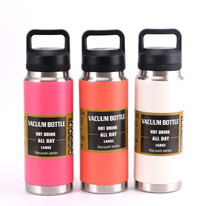 Botella de Vacío de Acero Inoxidable 304, Botella de Agua Aislada Grande con Asa, Termo Deportivo Reutilizable para Bebidas Calientes Todo el Día - Product Image 1