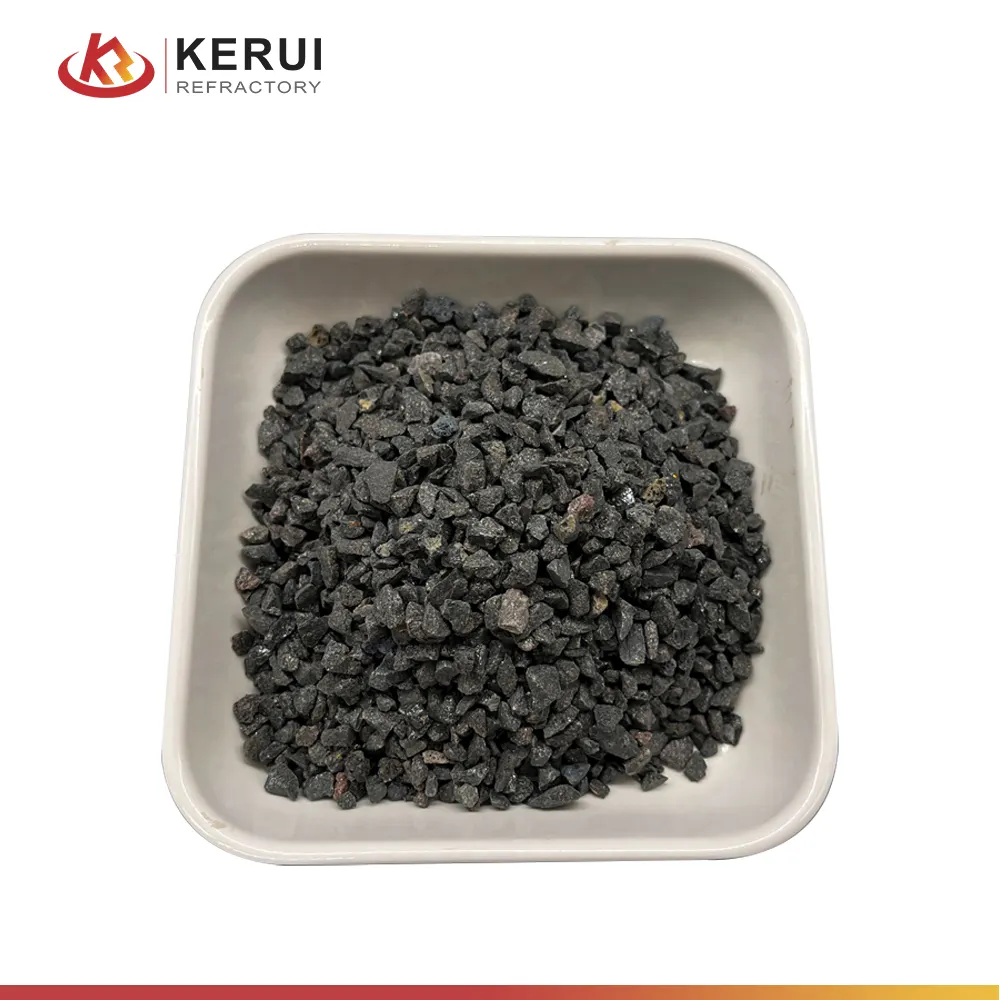 KERUI Refractory Raw Material 95%-97% Al2O3 Brown Corundum Refractory Materials Brown Fused For Refractory