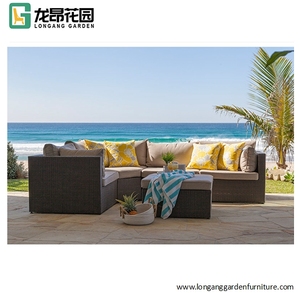 Moderno marco de aluminio PE ratán Patio jardín <span class=keywords><strong>restaurante</strong></span> al aire libre sofá conjunto muebles - Product Image 4