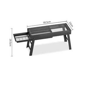 New folding barbecue grill portable outdoor stainless steel barbecue stove complete set of <b>tools</b> for home use - Product Image 3