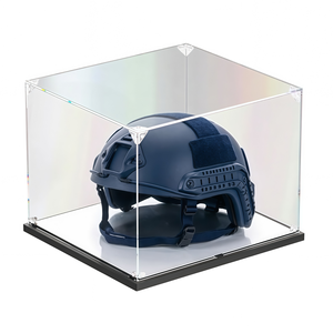 <span class=keywords><strong>Caja</strong></span> <span class=keywords><strong>de</strong></span> Exhibición <span class=keywords><strong>de</strong></span> Acrílico Transparente con Base y Tapa Negra Mate para Exhibición, Voleibol, Sombreros, Coleccionables y Figuras - Product Image 3