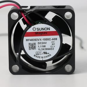 Ventilador Axial de Refrigeración SUNON MF40202VX-1000C-A99 Eléctrico 40x40x20mm 24VDC 39mA 1.11W 8000RPM 10.8CFM con Rodamiento de Vapor para Gabinetes e Inversores - Product Image 1