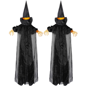 Bruja Colgante Amarilla Brillante Activada por Voz con Sonido para Casa Embrujada, Sala de Escape, Halloween, Accesorios de Broma, Personalizable de Fábrica - Product Image 4