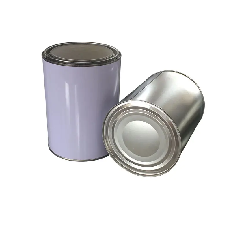 接着剤とコーティング缶用のレバー蓋金属丸型パッキング缶