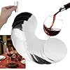 Disque anti-goutte en aluminium pour bec verseur de vin, accessoires de bar argentés