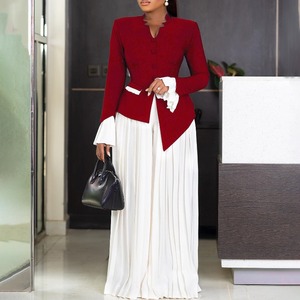 Ensemble Femme Chic Printemps 2026 : <span class=keywords><strong>Veste</strong></span> à Manches Trompette et <span class=keywords><strong>Pantalon</strong></span> Plissé Ample – Nouvelle Collection Grossiste - Product Image 4