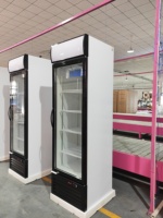Vitrine de refroidisseur verticale pour boisson boisson bouteille de lait refroidisseur de yaourt réfrigérateur commercial vitrine refroidisseur