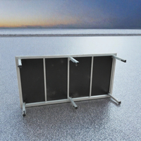 Système de scène modulaire portable 4x8 pieds, 6 pieds de support, plateforme en alliage d'aluminium, certifié TUV, capacité de charge de 1000 kg, installation rapide