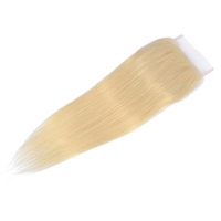 Yeswigs 613 Blonde Dentelle Frontale Fermeture Vague Droite Brésilienne Cheveux Humains Vierge Cuticule Alignés 4X4 5x5 360 Dentelle 613 Fermeture