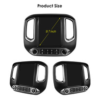 CARUPEZ Radio de Auto con Pantalla LCD IPS Android de 9.7 Pulgadas, DSP, Navegación GPS, para Chevrolet Colorado/GMC Canyon 2014-2019, 7862S, 8 Núcleos, Vertical