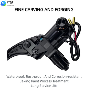 Bomba de Freno de Disco Hidráulica para Motocicleta y Scooter Eléctrico de <span class=keywords><strong>7</strong></span>/8'', Caliper de Freno Universal de Aluminio Negro GUANGZUAN para Triciclo - Product Image 3