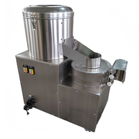 Eenvoudige Bediening Aardappelen Aardappelwasmachine Dunschiller En Snijmachine