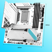 Carte mère JGINYUE B760M M ATX LGA 1700 B760M-Snow Dream D4 prend en charge Intel I3/I5/I7/I9 12e/13e processeur double mémoire DDR4 nouveau