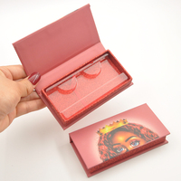 En gros Vide Faux Cils Magnétique Cadeau Papier Boîtes De Luxe Naturel Marque Privée Cils Logo Personnalisé Boîte D'emballage De Cils