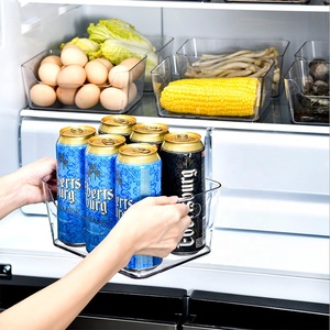 Plastic refrigerator boxes super clear fridge storage bins for freezer & fridge stackable plastic refrigerator organizer bins