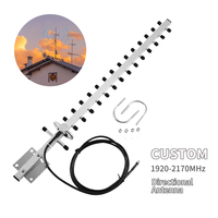 Antena Direccional LPDA Vertical de Alta Ganancia para Exteriores OEM Sector GSM 2G 3G 4G 5G WiFi 16dBi, Extensor Yagi, Puente AP CPE Repetidor