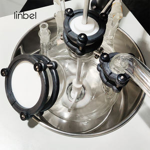 Réservoir simple standard en verre de <span class=keywords><strong>borosilicate</strong></span> du petit laboratoire 10L de réacteur en verre avec l'agitateur - Product Image 2