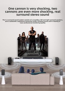 Shunjiayu 2026 Caisson de basses sans fil <span class=keywords><strong>HiFi</strong></span> en bois pour système audio home cinéma 5.1 canaux 6 haut-parleurs haute puissance - Product Image 4