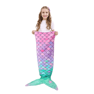 Couverture en flanelle douce en forme <span class=keywords><strong>de</strong></span> <span class=keywords><strong>queue</strong></span> <span class=keywords><strong>de</strong></span> <span class=keywords><strong>sirène</strong></span>, sac <span class=keywords><strong>de</strong></span> couchage confortable, couverture enveloppante pour filles et adolescentes, utilisable toute l'année - Product Image 1