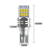 Super lumineux 12V 24V T15 LED ampoule 3020 15SMD Canbus 921 912 W16W nouvelle usine voiture queue feu arrière blanc ambre rouge frein couleurs
