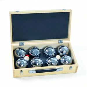 Kit <span class=keywords><strong>de</strong></span> boules <span class=keywords><strong>de</strong></span> pétanque en acier inoxydable <span class=keywords><strong>de</strong></span> 73 mm, 8 pièces, boules <span class=keywords><strong>de</strong></span> bocce avec boîte en bois pour divertissement familial en plein air, pelouse, <span class=keywords><strong>plage</strong></span> - Product Image 3
