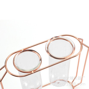 Seeking Excellence Glass Hydroponic Test Tubes 38mm Modern Minimalist Style For Home <b>Office</b> Desktop Decor - Product Image 1