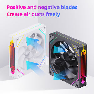 SNOWMAN 120mm ARGB Dual Light Loop PWM Case Fan Ventilador de computadora RGB direccionable con control remoto para <span class=keywords><strong>Gaming</strong></span> <span class=keywords><strong>PC</strong></span> Función de refrigeración - Product Image 6