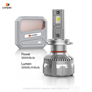 Siêu Sáng Xe Đèn Pha 300 Wát 20000LM ba ống đồng led H4 H13 9004 ánh sáng xe bóng đèn cao Lux H4 Led Đèn Pha cho xe hơi - Product Image 1