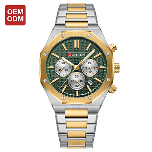 Montre VVS quartz femme 43mm multifonction 6 aiguilles, cadran rond, boîtier alliage, date, étanche, élégante - Product Image 1