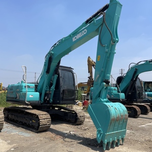 รถขุดขนาดกลาง 14 ตัน มือสอง Kobelco SK140LC แบบตีนตะขาบ พร้อมปั๊ม PLC เกียร์ และลูกปืน - อุปกรณ์ก่อสร้างสำหรับงานขุด - Product Image 1