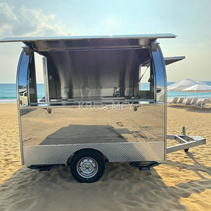 2025 CE Trailer Ice Cream Truck Mobile <b>Kitchen</b> Hotdog BBQ Food Trailers - Product Image 5
