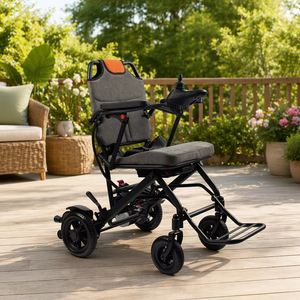 Portable Travel Senior Citizen Electric Wheelchair Joystick Control Mobility Aid Home Nursing Care Facility Rehab Center Use