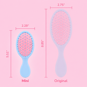 Nuova Spazzola Portatile per Capelli in Plastica Colorata con Cuscino d'Aria, Mini Spazzola da Viaggio con Funzione Lisciante - Product Image 3