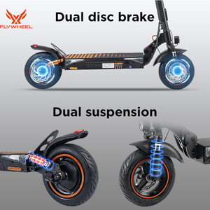 สกู๊ตเตอร์ไฟฟ้า EU Flywheel T4pro 48V สำหรับผู้ใหญ่ กำลังสูง 35 กม./ชม. 45 กม./ชม. พับได้ มอเตอร์คู่ - Product Image 3