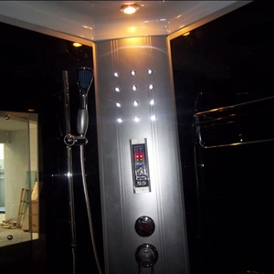 Cabine de douche vapeur carrée en ABS de 5 mm, polie, coulissante, au design moderne, portable pour hôtels et salles de bain - Product Image 5