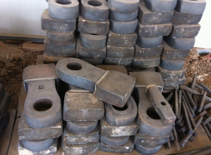 디젤 해머 밀 크러셔 기계 턱 플레이트 유형 스크린이있는 광광 채광을위한 고 망간강 단조 100kg 중국 - Product Image 6