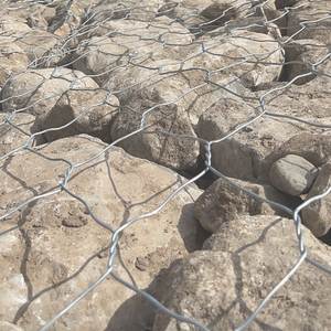 Yuking Hexagonal Galvanized Gabion Box <b>Netting</b> Crimped Technique Low Carbon Steel <b>Wire</b> Bending Cutting Processing <b>Wire</b> Mesh - Product Image 2