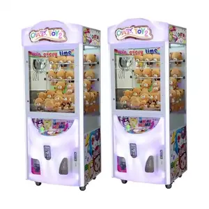Crazy Toy 2 Arcade Claw Crane Spielmaschine individualisierte münzbetriebene Puppen-Krauen-Spielzeug-Kranmaschine mit Rechnungseingang