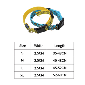 Nhà sản xuất bán buôn phí pin có thể điều chỉnh Led Dog Collar báo thiết kế - Product Image 3